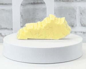 Yellow Bar Soap shaped as the state of Kentucky.