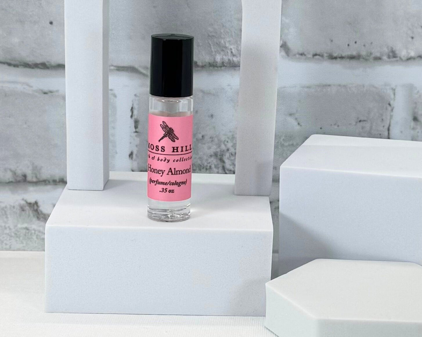 Honey Almond scent roll-on perfume with long lasting fragrance base.