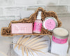 Kentucky Basket Small St with Kentucky Lily fragrance handmade soap, soy candle, and handmade lotion, ideal for a bright body care gift