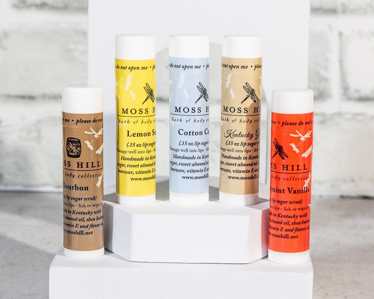 Moss Hill's Lip scrub collection.